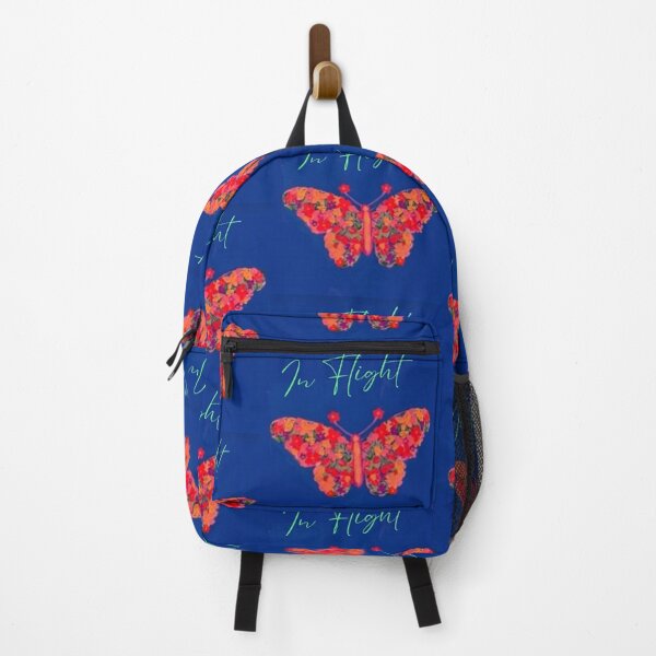Item preview, Bright Flowered Butterfly on Neon Blue  designed and sold by IvaRenee.