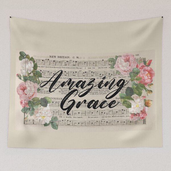 Item preview, Amazing Grace - Vintage Hymn designed and sold by amazingjoy.