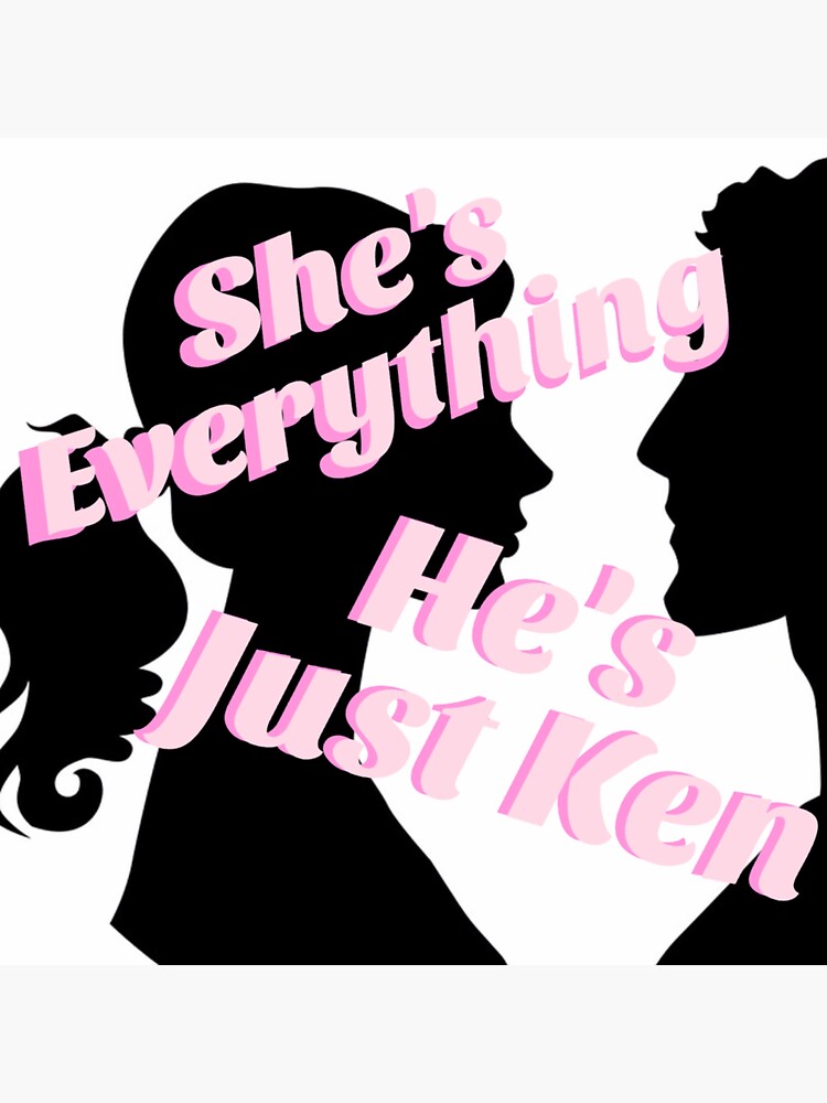 I'm just Ken Sticker for Sale by partyfarty