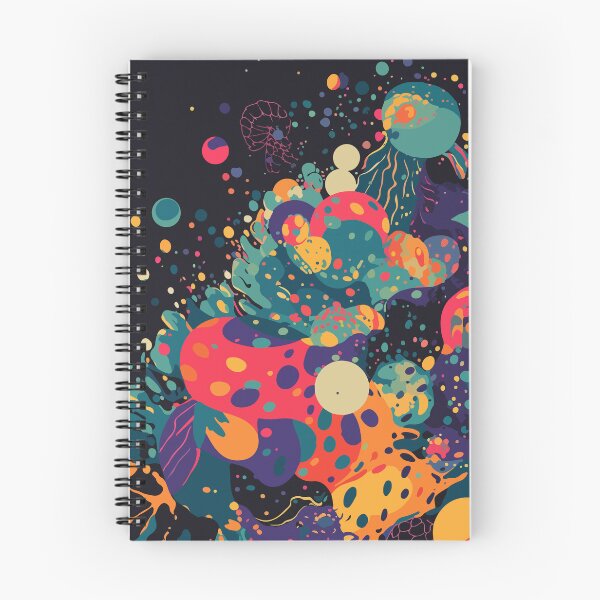 Item preview, High saturation color polka dot planet forest decorative painting 21 designed and sold by UnaWu533.