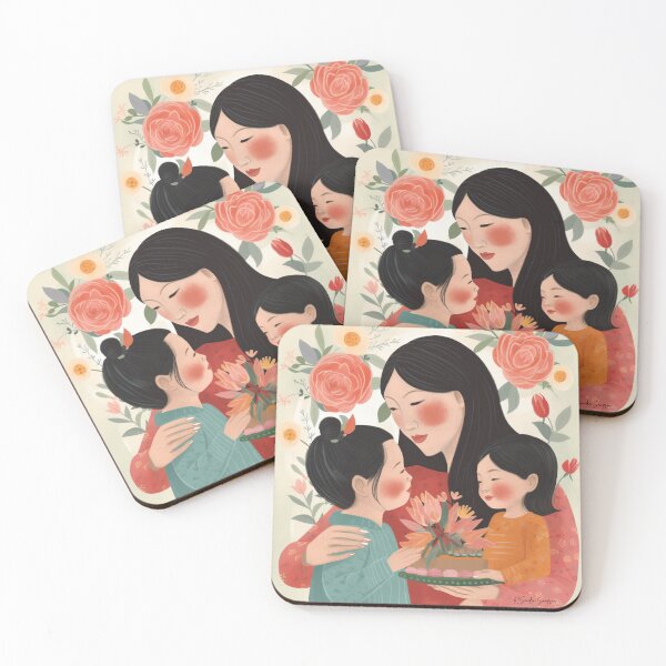 Item preview, Mother's Day, Mother and Children, Asian, AAPI, Asian American Pacific Islander History Month  designed and sold by ksan30.