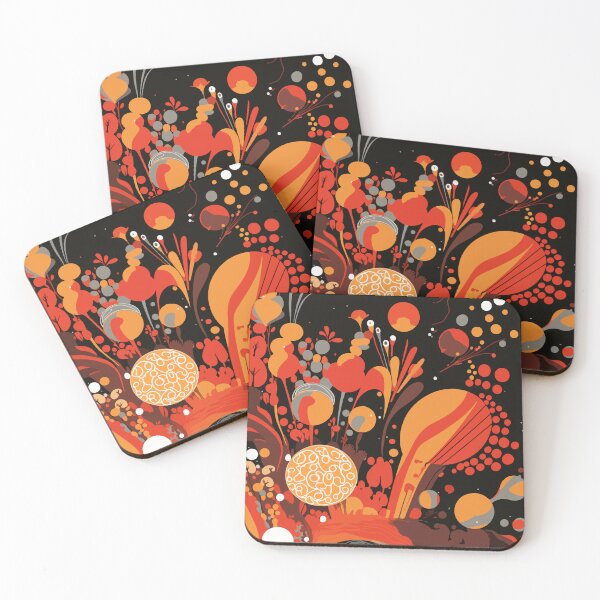 Item preview, High saturation color polka dot planet forest decorative painting 23 designed and sold by UnaWu533.