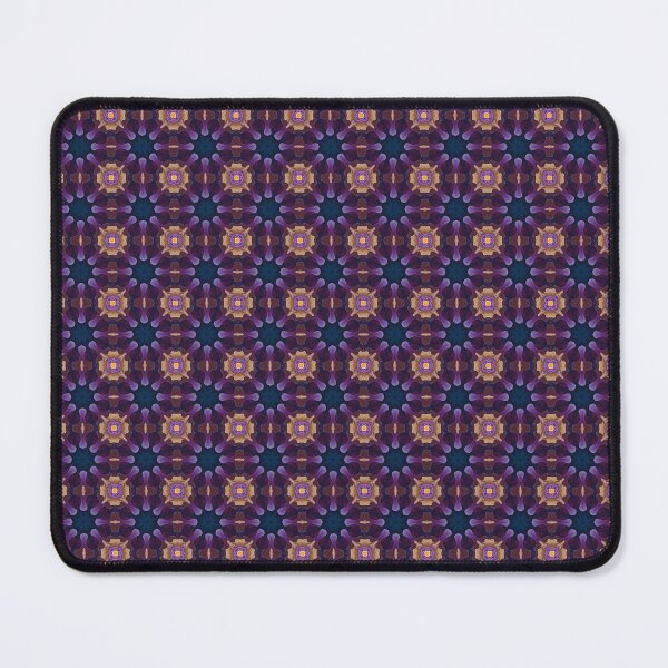 Item preview, Blooming Orchid Petal floral Pattern in Dark Blue, Purple and Taupe designed and sold by MimsTees.