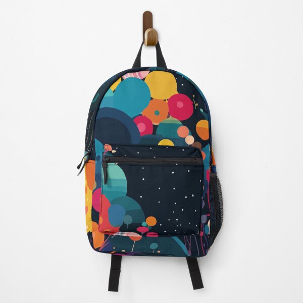 Artikelvorschau, Dekorative Malerei mit hoher Farbsättigung und Polka Dot Planet Forest 24 entworfen und verkauft von UnaWu533.
