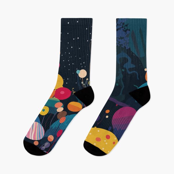 Artikelvorschau, Dekorative Malerei mit hoher Farbsättigung und Polka Dot Planet Forest 24 entworfen und verkauft von UnaWu533.