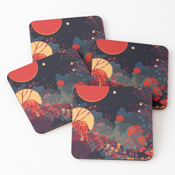 Item preview, High saturation color polka dot planet forest decorative painting 25 designed and sold by UnaWu533.