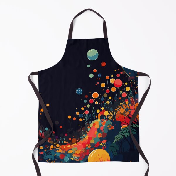 Artikelvorschau, Dekorative Malerei mit hoher Farbsättigung und Polka Dot Planet Forest 27 entworfen und verkauft von UnaWu533.