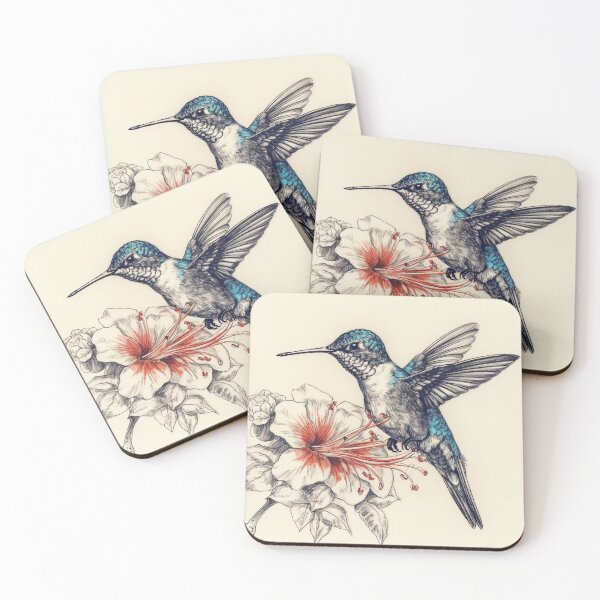 Item preview, Hummingbird Landing On A Hibiscus designed and sold by Diego Re.