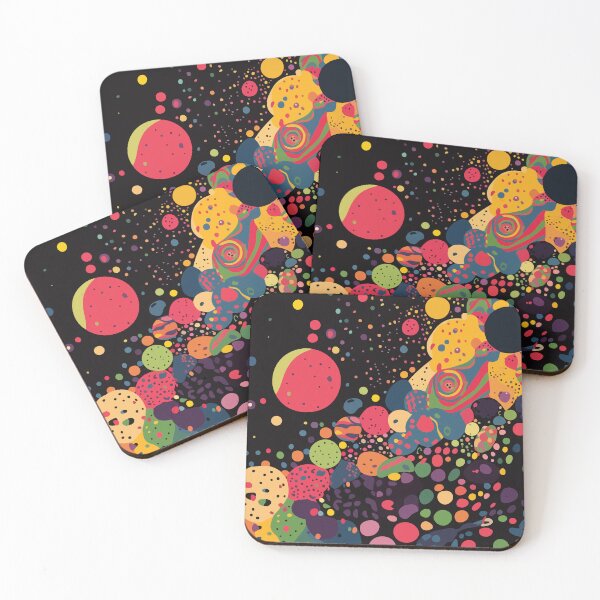 Item preview, High saturation color polka dot planet forest decorative painting 29 designed and sold by UnaWu533.