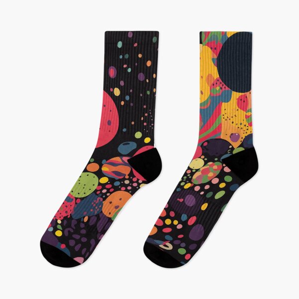 Artikelvorschau, Dekorative Malerei mit hoher Farbsättigung und Polka Dot Planet Forest 29 entworfen und verkauft von UnaWu533.