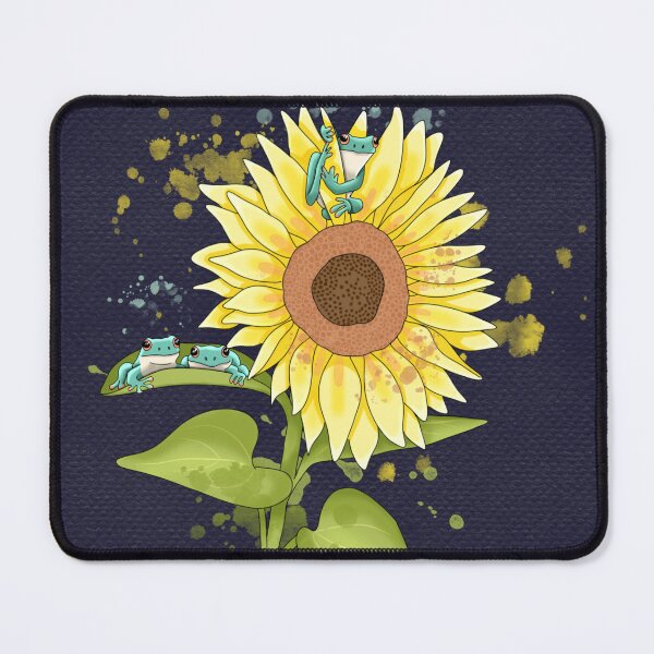 Item preview, Sunflower and Frogs designed and sold by RhondaLuluArt.