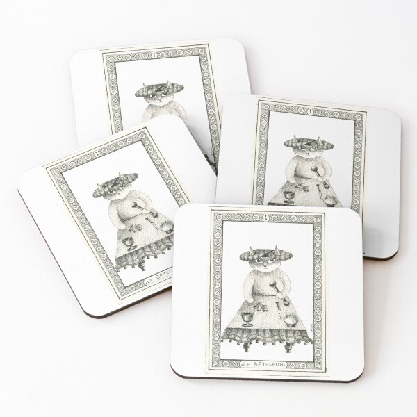 Artikelvorschau, Tarot de Le bateleur: Cadeau Envoûtant pour les Amoureux des Chats entworfen und verkauft von gatteria.
