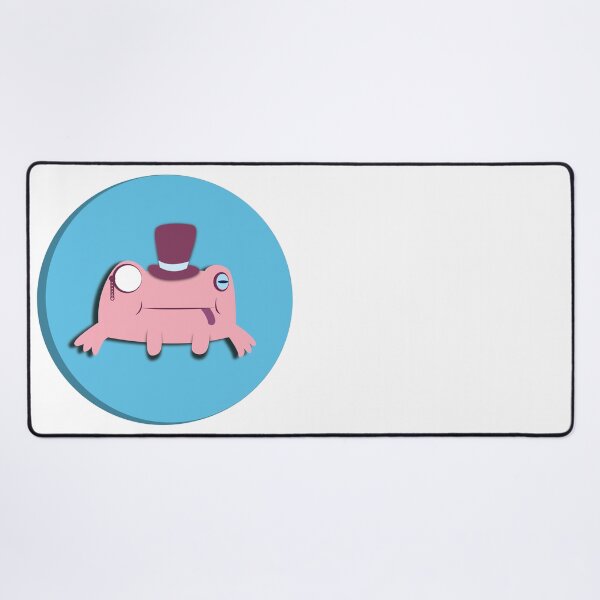 Item preview, trans pride frog (pink on blue) designed and sold by plotDriving-NPC.