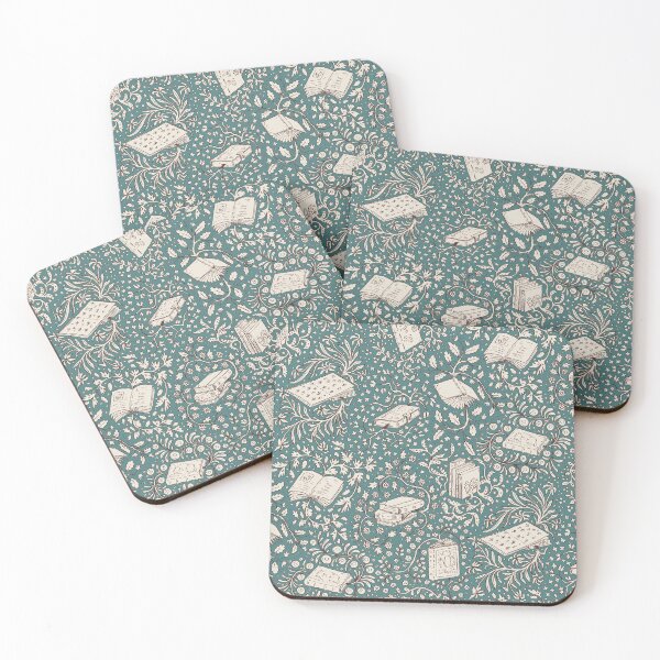 Item preview, Books in flower — turquoise designed and sold by tanaudel.