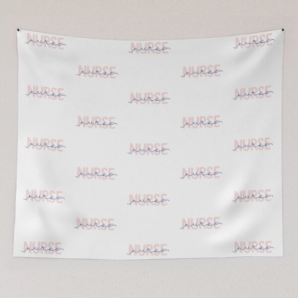 Item preview, Light Pink and Navy Blue “Nurse” Design designed and sold by SidderBug Designs.