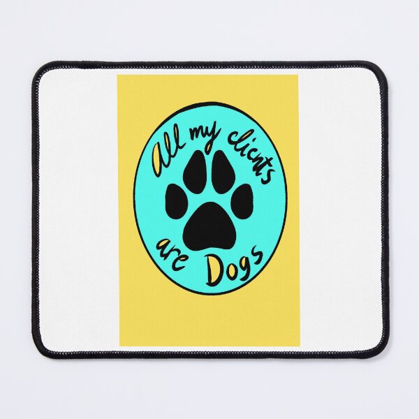 Item preview, Paw print Client Patch on yellow designed and sold by DogStylistVibes.