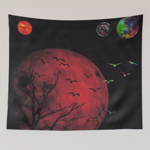Item preview, Fire red moon designed and sold by BurleyFeil.
