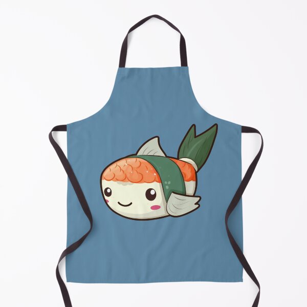 Item preview, Sushi-Inspired Fish Cartoon: Unique and Creative Artwork for Foodies designed and sold by TrendyArtInk.