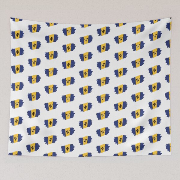 Item preview, Bandera de Barbados, Fuerte de Barbados, Orgullo de Barbados, Bandera de Barbados ondeando, Fuerte de Barbados, Arte de Barbados, Bandera patriótica de Barbados designed and sold by trueblue0036.