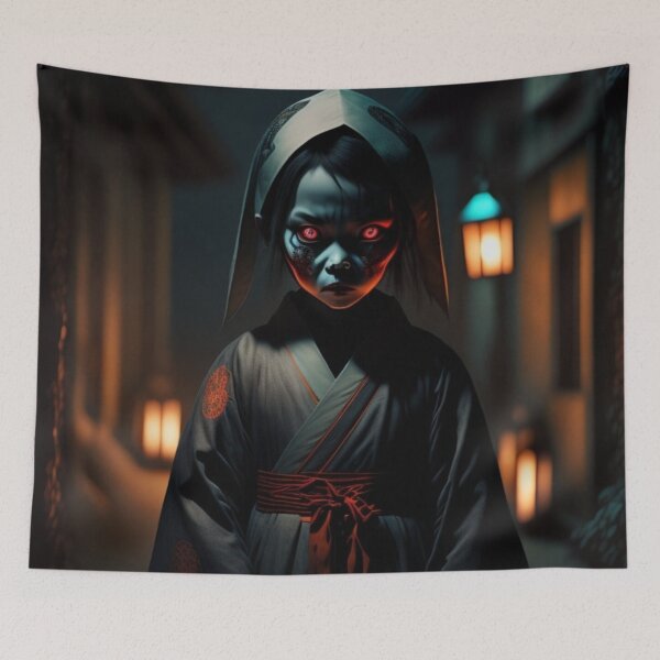 Item preview, Ghost Girl with Glowing Eyes Japanese Anime Horror designed and sold by Michael Voyler.