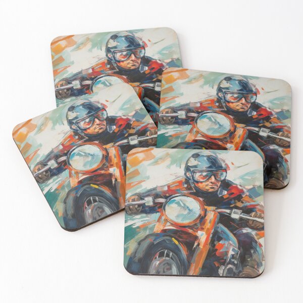 Item preview, Man on a motorcycle designed and sold by visionflyshop.