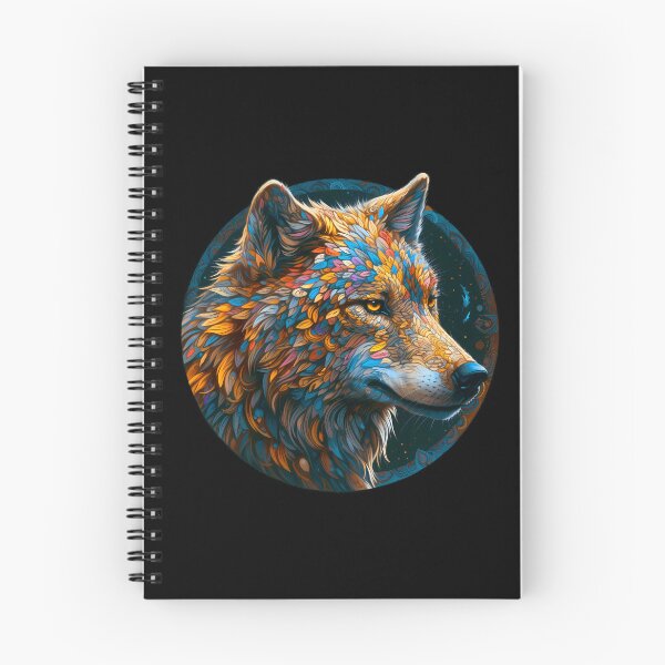 Item preview, Wolf Portrait in the Style of Intricate Psychedelic Patterns designed and sold by HujiolStudio.