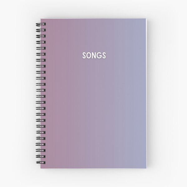Item preview, Songs Lyrics Notebook Purple Gradient designed and sold by Ninjakandy.