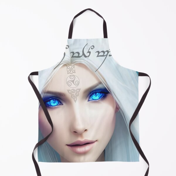 Item preview, Elven Princess with Elvish written language and symbols, the translation to English is: "Not all those who wander are lost". designed and sold by FigjamDesigns.