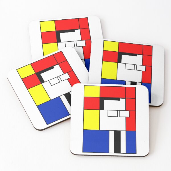 Item preview, Ambedkar - Mondrian style designed and sold by VaedaCaper.