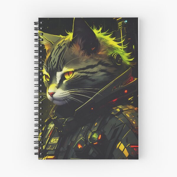 Item preview, A cyberpunk cat poster design designed and sold by Reza Azi.