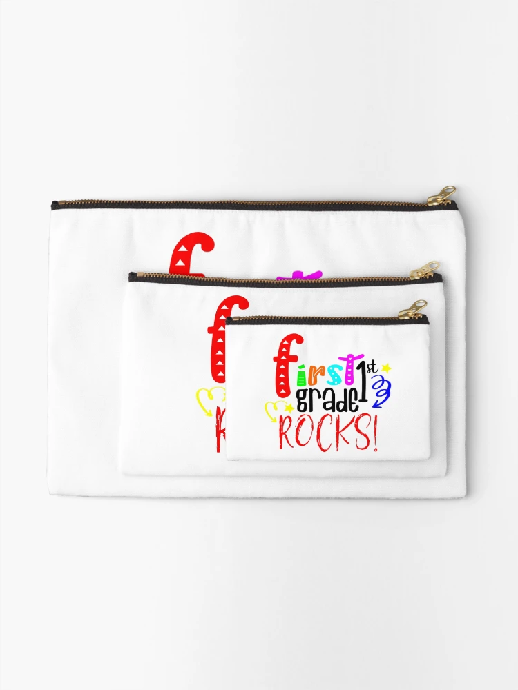 Thumbnail 2 of 4, Zipper Pouch, First Grade Rocks designed and sold by DNJDesigns.