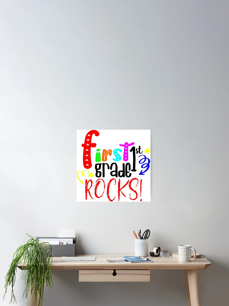 Thumbnail 2 of 3, Poster, First Grade Rocks designed and sold by DNJDesigns.