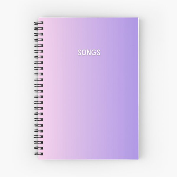 Item preview,  Songs Lyrics Notebook Pink Purple Gradient designed and sold by Ninjakandy.