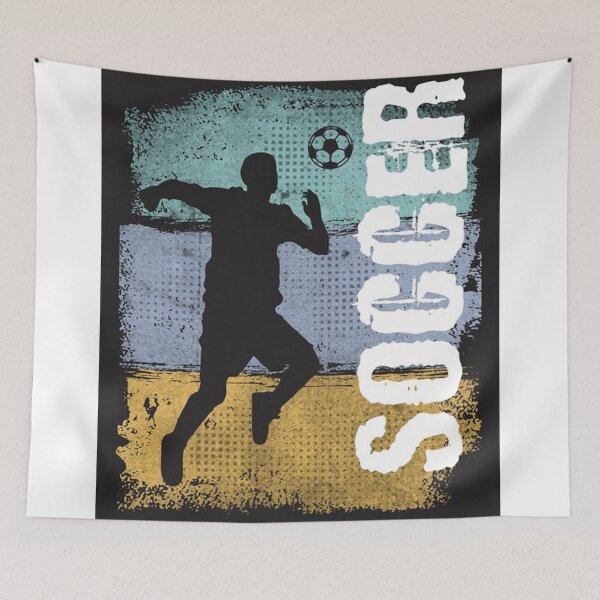 Item preview, Soccer Vintage Retro Soccer Player designed and sold by stevelangenfeld.