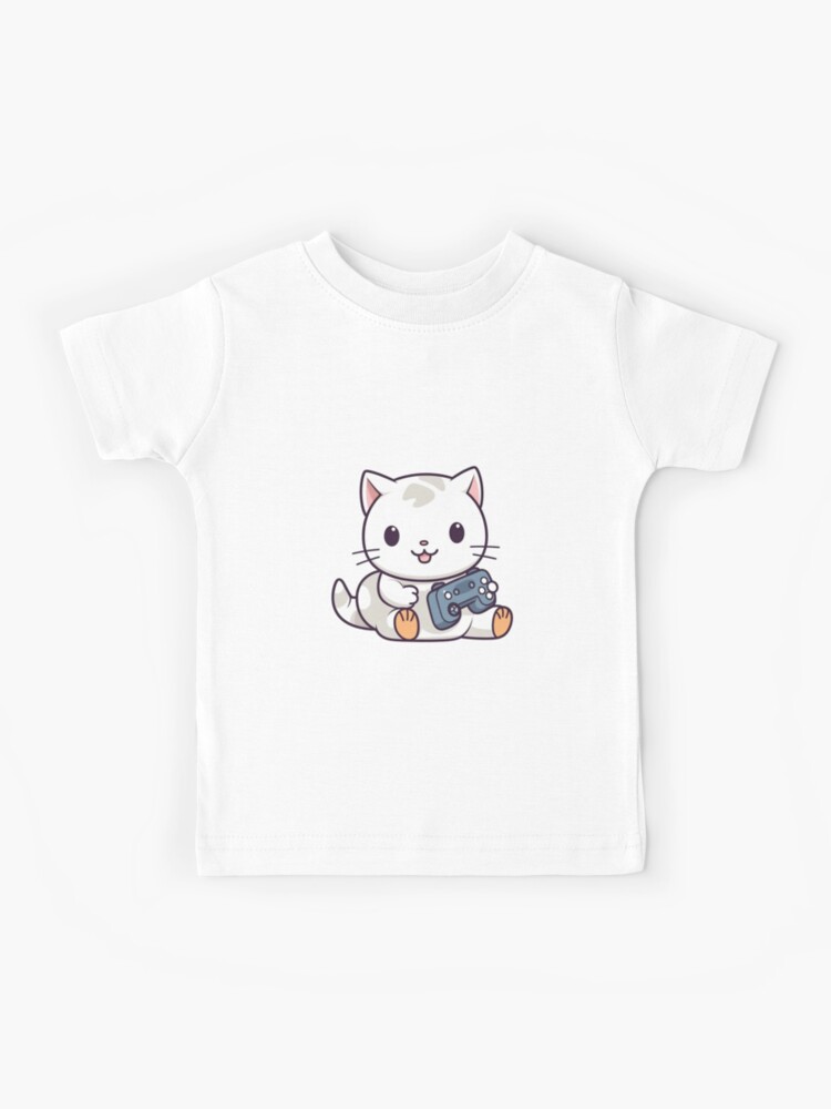 Logo White Cute Kids Gaming  Kids T-Shirt for Sale by