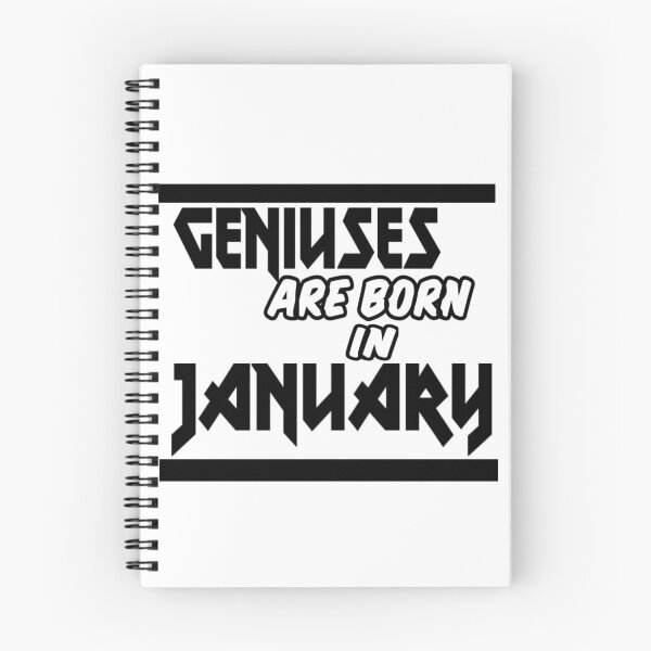 Item preview, Funny T-shirt Geniuses Are Born In January designed and sold by Fernando José  Siqueira.