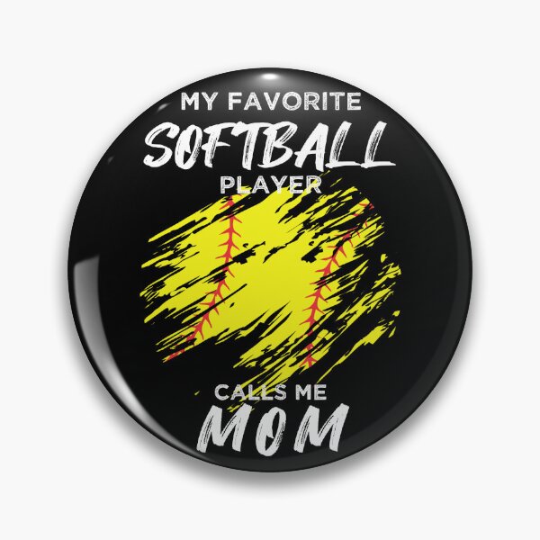 Item preview, My Favorite Softball Player Calls Me Mom designed and sold by R&BApparel.