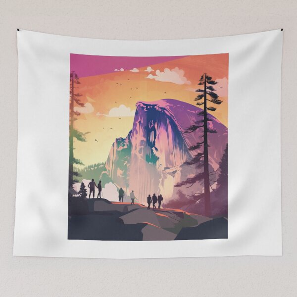 Item preview, Colorful Half Dome Poster designed and sold by PostersForUs.