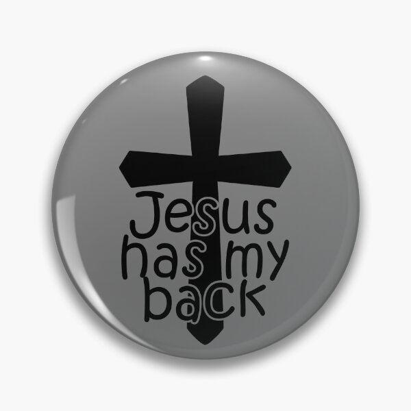 Item preview, Jesus Has My Back Cross Christian Faith Believer Jesus Gear designed and sold by DynamicDesign.