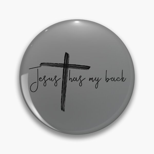 Item preview, Jesus Has My Back Cross Christian Faith Believer Jesus Gear designed and sold by DynamicDesign.