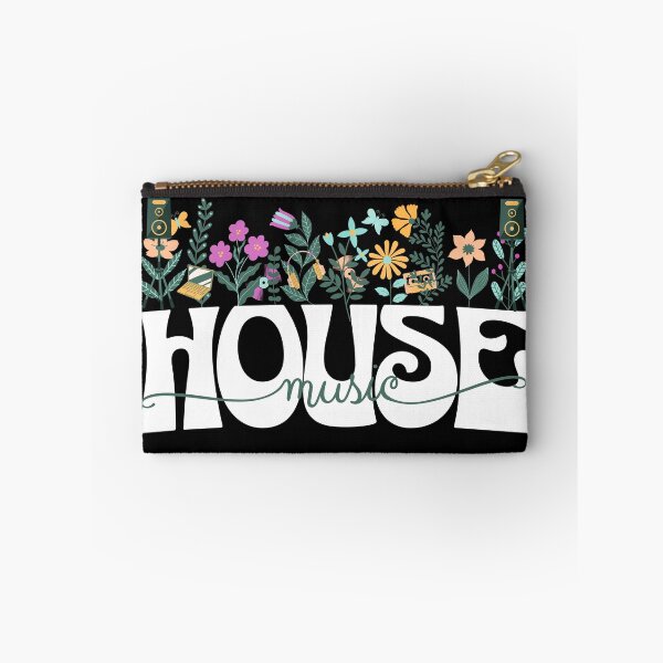 Item preview, HOUSE MUSIC  - In Full Bloom (white/pink/green) designed and sold by Discothreadz.