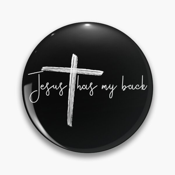 Item preview, Jesus Has My Back Cross Christian Faith Believer Jesus Gear designed and sold by DynamicDesign.