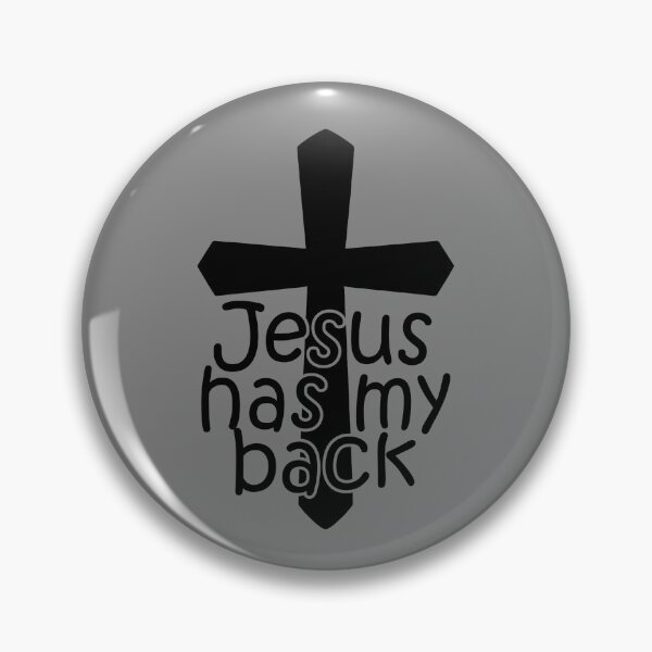 Item preview, Jesus Has My Back Cross Christian Faith Believer Jesus Gear designed and sold by DynamicDesign.