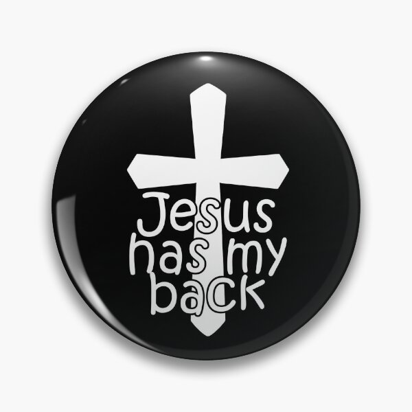 Item preview, Jesus Has My Back Cross Christian Faith Believer Jesus Gear designed and sold by DynamicDesign.