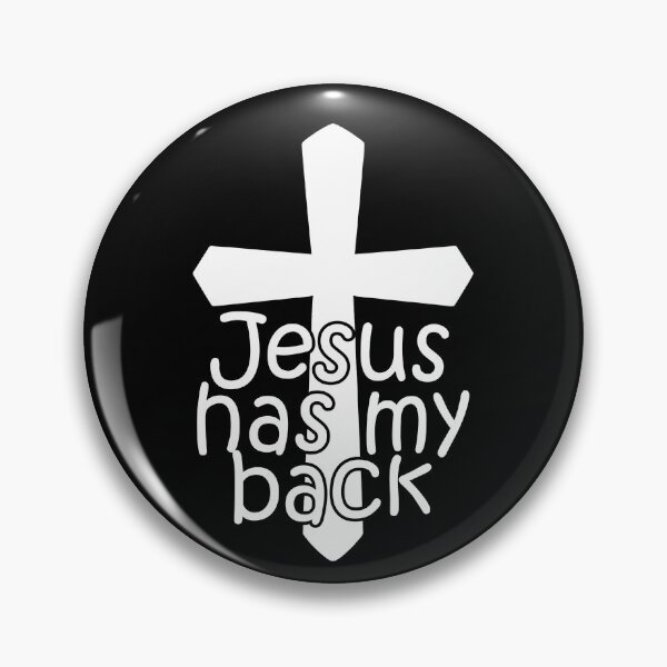 Item preview, Jesus Has My Back Cross Christian Faith Believer Jesus Gear designed and sold by DynamicDesign.