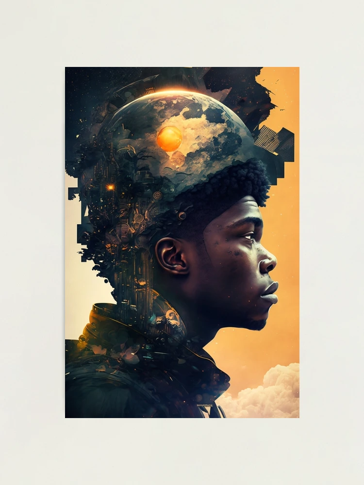 The Man - 16 x offers 20 Fine Art Print, Limited Edition of 25, Giclée Print, Afrofuturism, Afrofuturistic