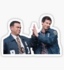 Boyle and Jake Highfive Sticker