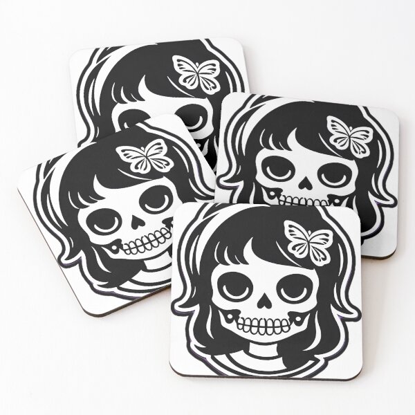 Item preview, Bella, the Butterfly Girl • Skeleton • Skull • designed and sold by McCallnWaldo.