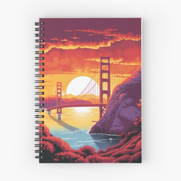 Item preview, Spectacular Colorful Design of the Golden Gate Bridge at Sunset designed and sold by PostersForUs.