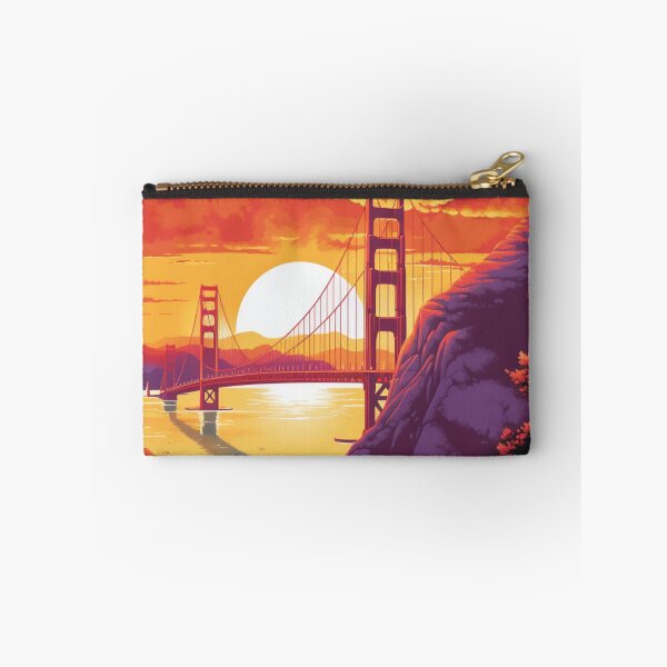 Item preview, Spectacular Colorful Design of the Golden Gate Bridge at Sunset designed and sold by PostersForUs.
